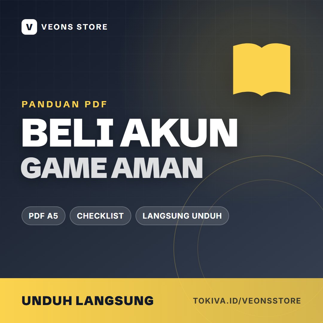 Panduan Beli Akun Game dengan Aman (PDF)