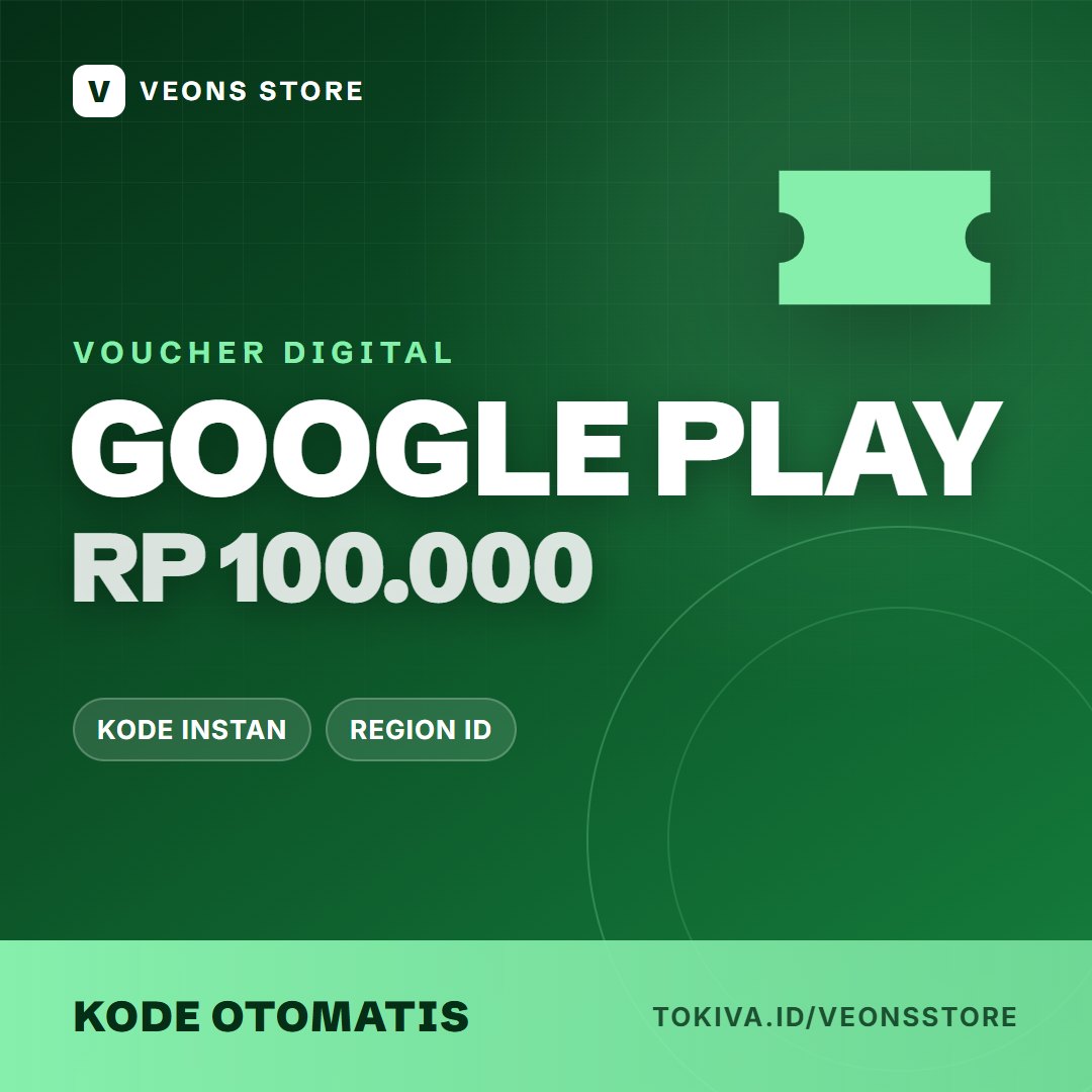 Voucher Google Play Rp 100.000