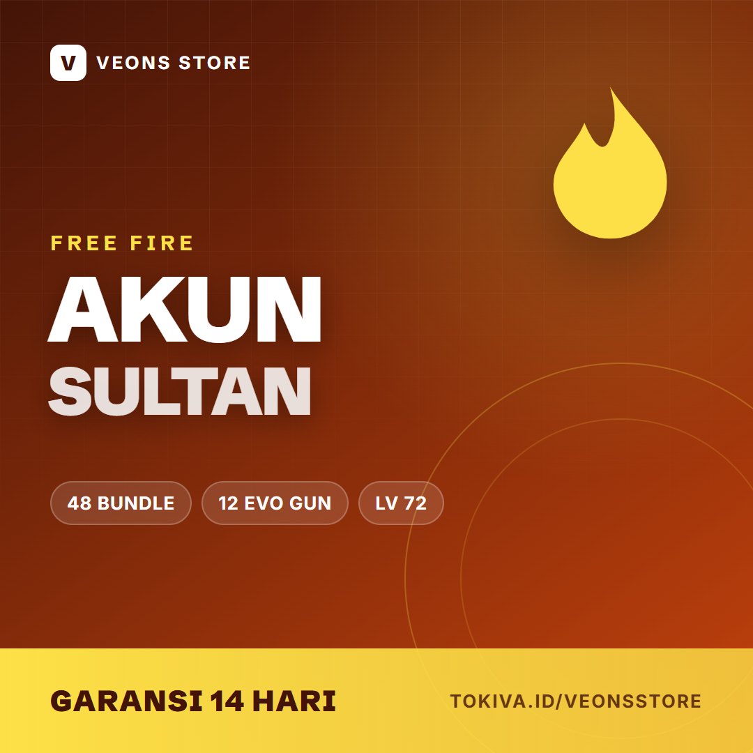 Akun Free Fire Sultan, 48 Bundle, 12 Evo Gun