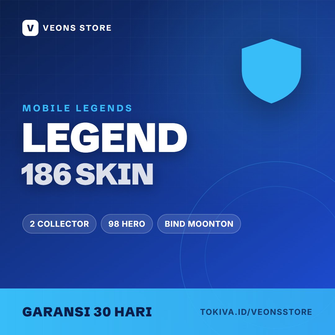 Akun MLBB Legend, 186 Skin, 2 Collector